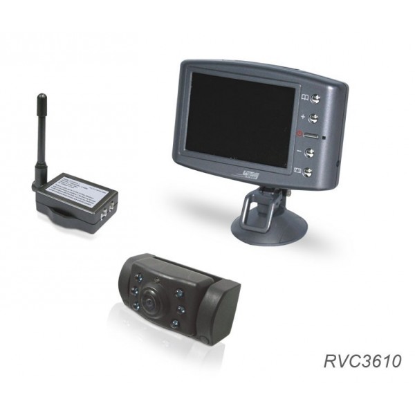2 en 1 caméra de recul et radar de recul sans fil écran LCD 3.5 couleurs
